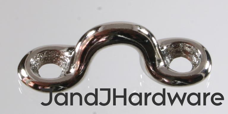 An image of a coachman's loop. A cast loop which can be screwed in place and hold another object, usually a ring.> <br> <center> <br> <a href=